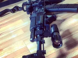 AK74 Flashlight mount for Airsoft