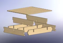 brooder boxes and deck for mobile chicken house
