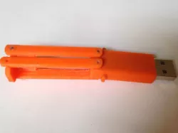 Butterfly Knife Flash Drive Case