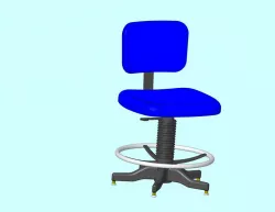 chair no casters for production line or working at a bench