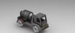 Concrete-mixer truck (Caminhão betoneira - SENAI)