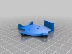 Dual fan mount for Kossel Mini effector for G3D Budaschnozzle