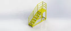 escalera tipo avión (Warehouse Rolling Ladder)