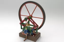 Experimental Single Cylinder Steam Engine With Two Pistons