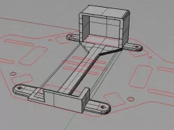 F450 - Underside Battery Tray - Turngy 2200mAh 30-40C 3S