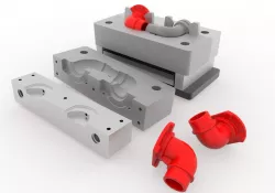 Investment casting die for elbow