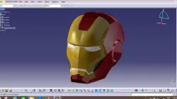 IRON MAN helmet_Catia Model