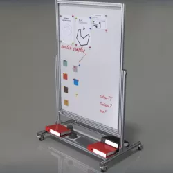 LARGE ROTATABLE WHITE BOARD