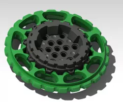 mega cog ugly heart -Lego compatible