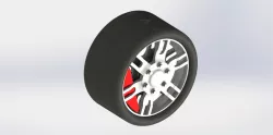 Mercedes wheel and calliper