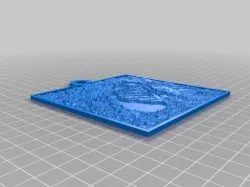 Moon Footprint Lithopane