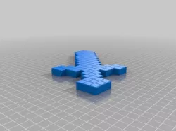 My Customized Minecraft Tools: Pickaxe, Axe, Shovel, & Sword - Parametric