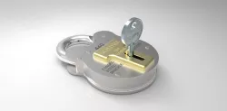 Old English 440 Padlock & Key