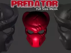 Predator Mask with Battle Damage