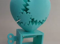 Re shaped parts for a better base-spinning Gear Heart.