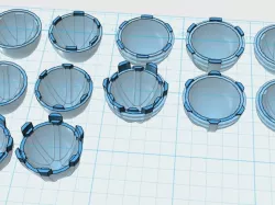 Round Main Thruster Cones x 18 styles for 1/60 scale robot models