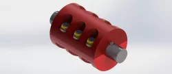 Split Muff Coupling | Solid Works | part Design And Assembly