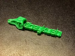 T-rex Keychain With Custom Message