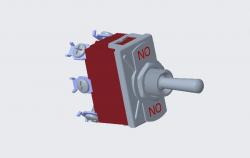 Spring Toggle Button momentary spring return toggle switch six pin switch 3D Models | Page 1 ...