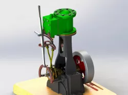 Vertical Steam Engine-1830