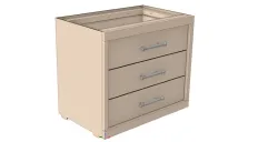 12x22 in. 3 Drawer Toolbox Base