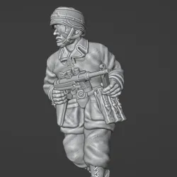 28mm German paratrooper officer SMG (MP40)