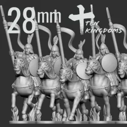 28mm Khitan-Liao Armoured Spear Horse