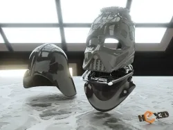 3D Printable Darth Vader Helmet - With Reveal Face Mask 3D print model