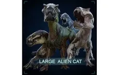 Alien Cat Low-poly 3D model