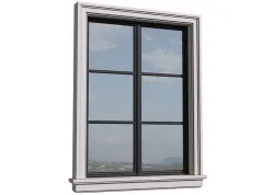 Aluminium facade Window  3D model