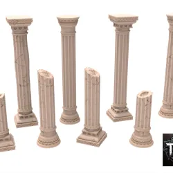 Ancient temple column