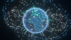 Animated Hologram Planet Earth No 3 Sci-Fi 3D Model Low-poly 3D model
