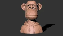 ape nft monkey 2 3D print model
