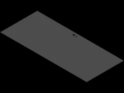 Back skin sheet metal door