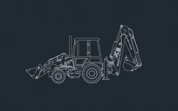 Backhoe excavator