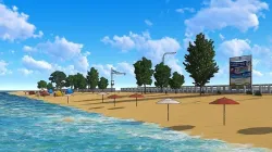 Beach 3D model