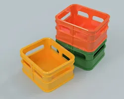 Beer Crate Stackable Storage Solid Base