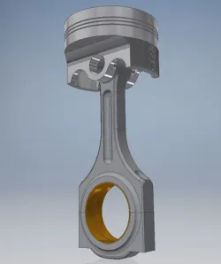 Car Engine Piston 3D print model