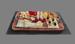 Cheese and fruit platter 3D model