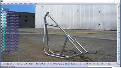 Chopper motor bike frame