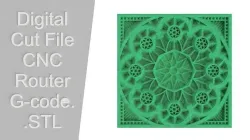 D01 Digital Files For Milling and CNC  Router Cut Toolpath  Art 3D print model