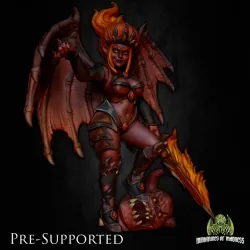 Demory, The Devil Queen [PRE-SUPPORTED] Female Warrior Paladin