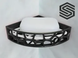 Designer Voronoi Soap dish (Corner Edition)