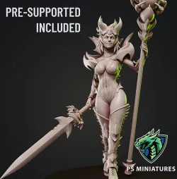 Drow Sorceress Elite Pose 2 3D print model