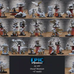 Dwarf Mountain Set / Dwarves Tribe Collection / Dragon Cave Encounter / Pre-Supported