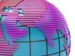 Earth-Globe stylized Low-poly 3D model