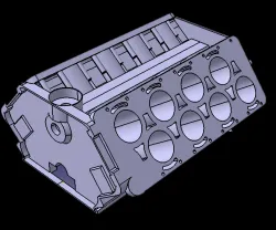 Engine Block Bugatti W16