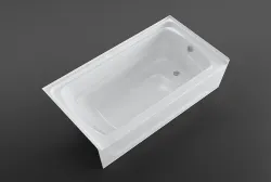 Ensemble Bath with left hand drain 3D model