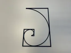 Fibonacci wall art