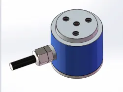 Flange type load cell cylindrical Tension and compression force sensor